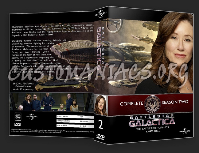 Battlestar Galactica Seasons 1 - 4 dvd cover