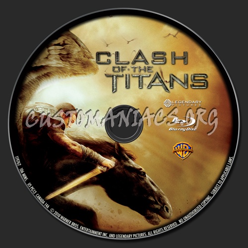 Clash Of The Titans (2010) blu-ray label