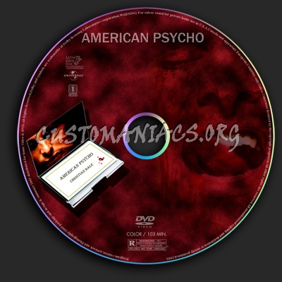 American Psycho dvd label