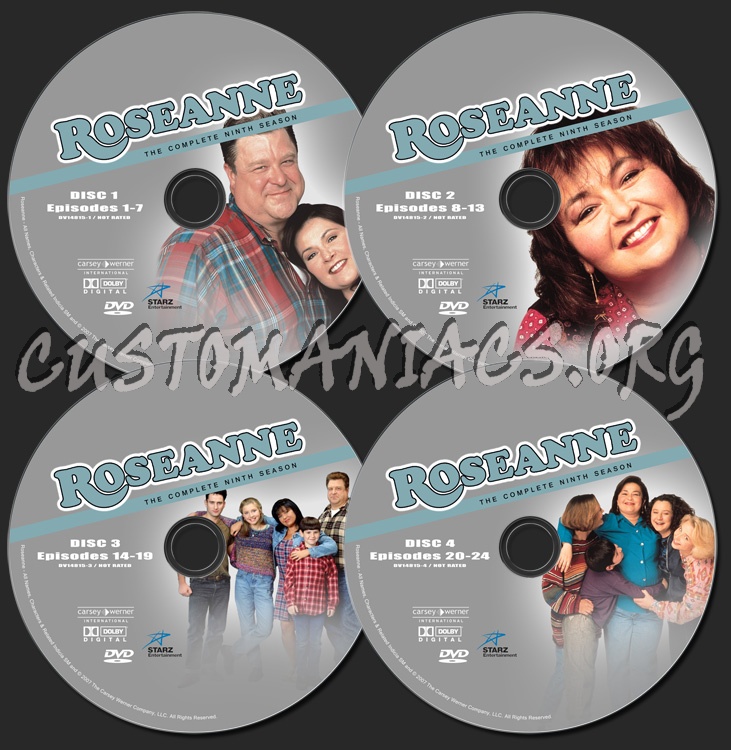 Roseanne Season 9 dvd label