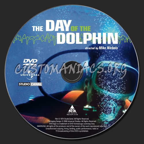 The Day of the Dolphin dvd label