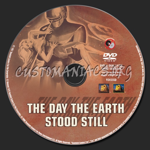 The Day the Earth Stood Still (51) dvd label