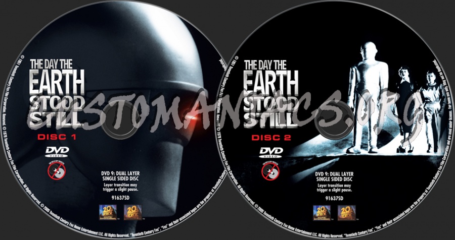 The Day the Earth Stood Still (1951) dvd label