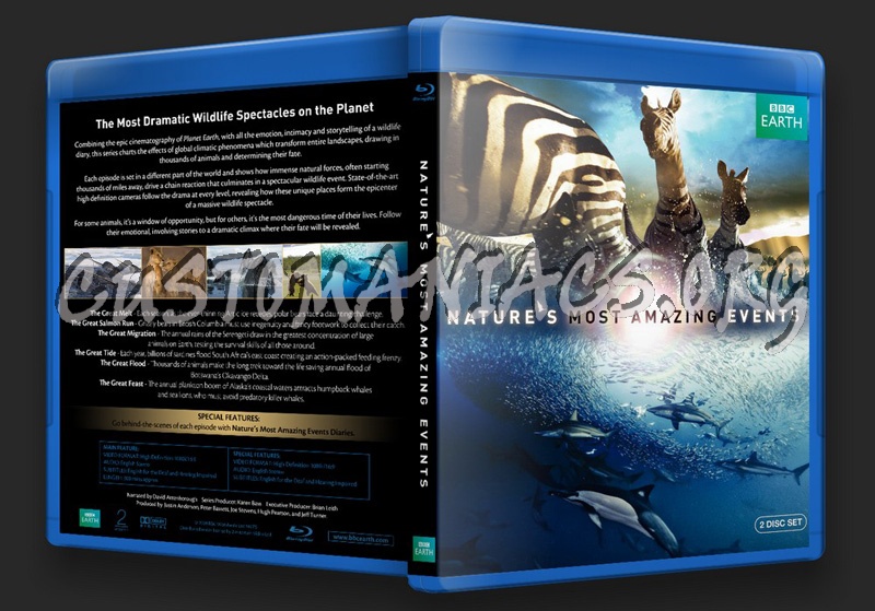 Nature's Most Amazing Events blu-ray cover