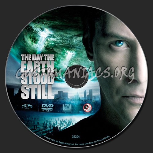 The Day the Earth Stood Still dvd label