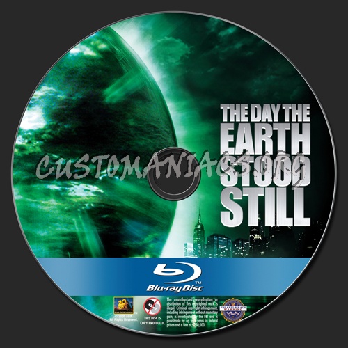 The Day the Earth Stood Still blu-ray label