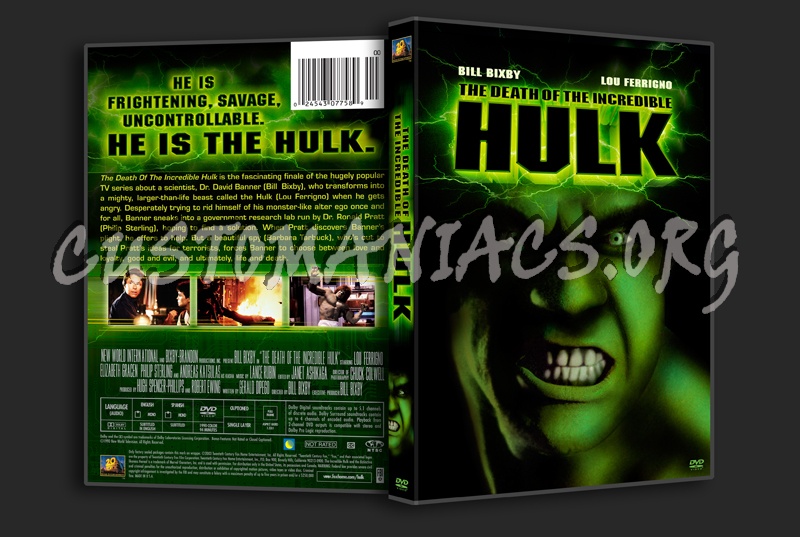 The Death of the Incredible Hulk dvd cover