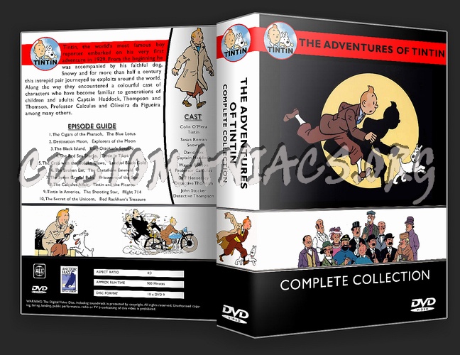 Tintin - The Complete Collection dvd cover