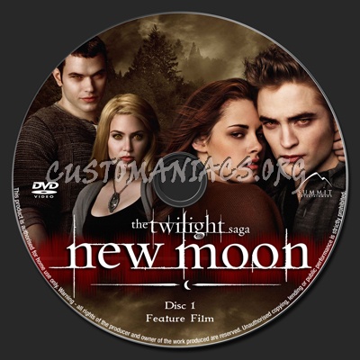 New Moon dvd label