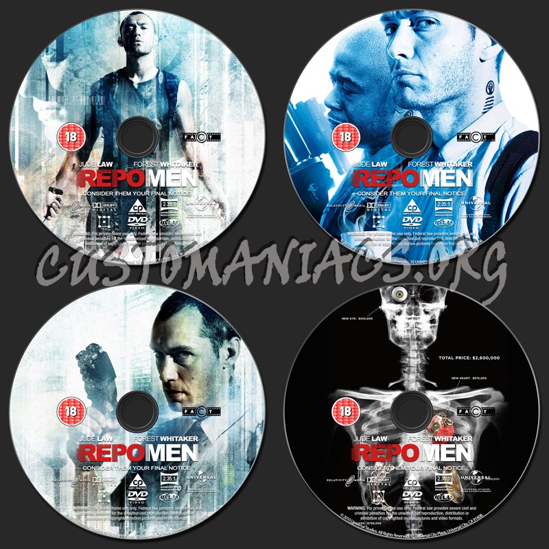 Repo Men dvd label