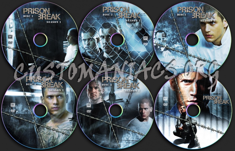 Prison Break Season 1 dvd label