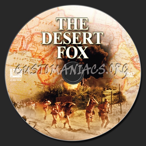 The Desert Fox dvd label