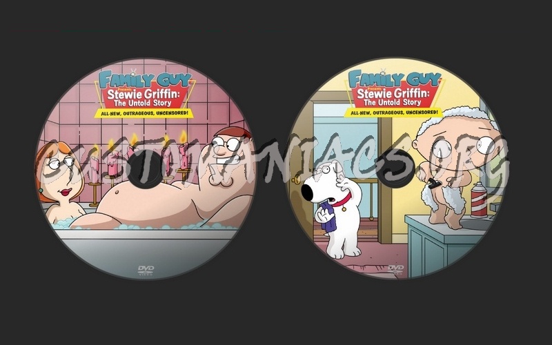 Stewie Griffin The Untold Story dvd label