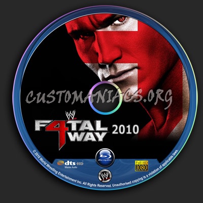 WWE - Fatal 4 Way 2010 blu-ray label