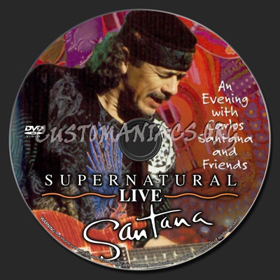 Santana Supernatural Live dvd label