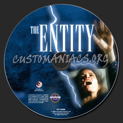 The Entity dvd label