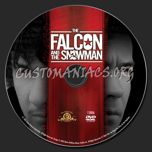 The Falcon and the Snowman dvd label