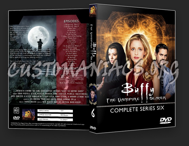 Buffy The Vampire Slayer: The Complete Series 1 - 7 dvd cover