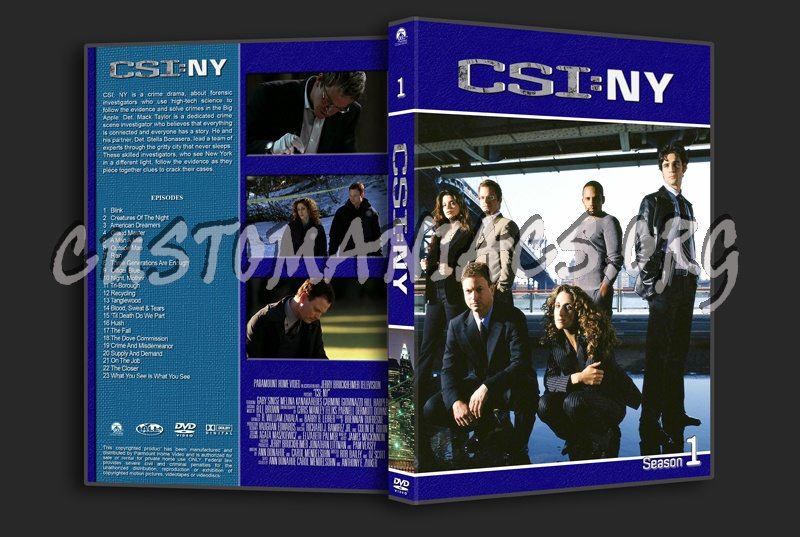 CSI New York dvd cover