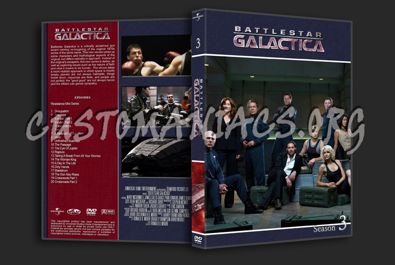 Battlestar Galactica dvd cover