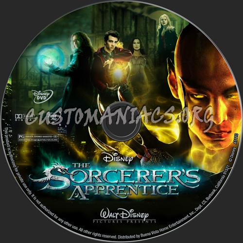 The Sorcerer's Apprentice dvd label