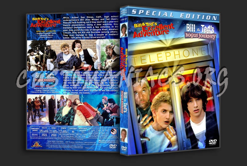 Bill & Ted's Excellent Adventure / Bogus Journey Double dvd cover
