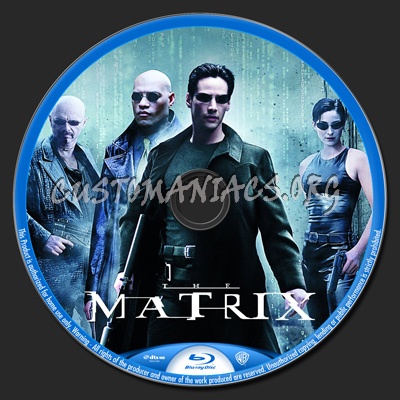 The Matrix blu-ray label