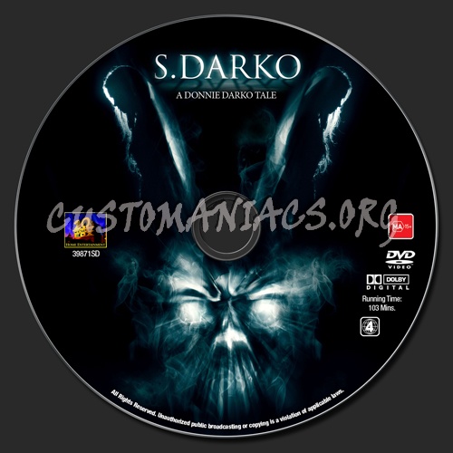 S. Darko A Donnie Darko Tale dvd label