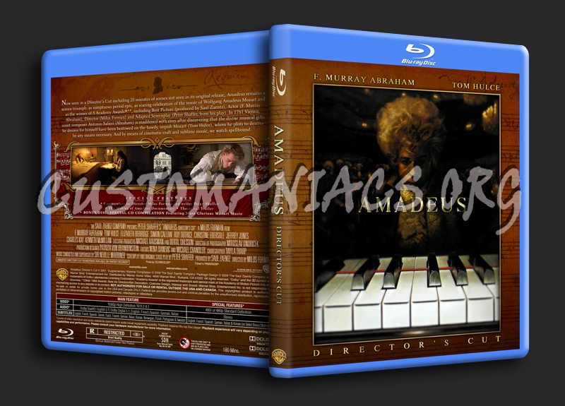 Amadeus (Director's Cut) blu-ray cover