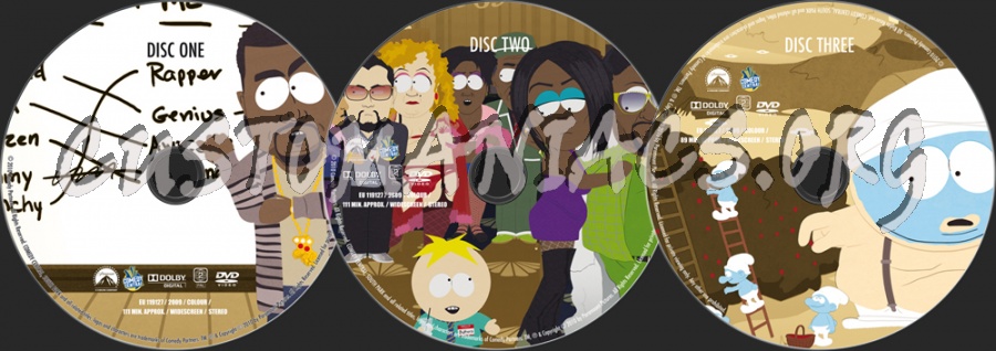 South Park Season 13 dvd label