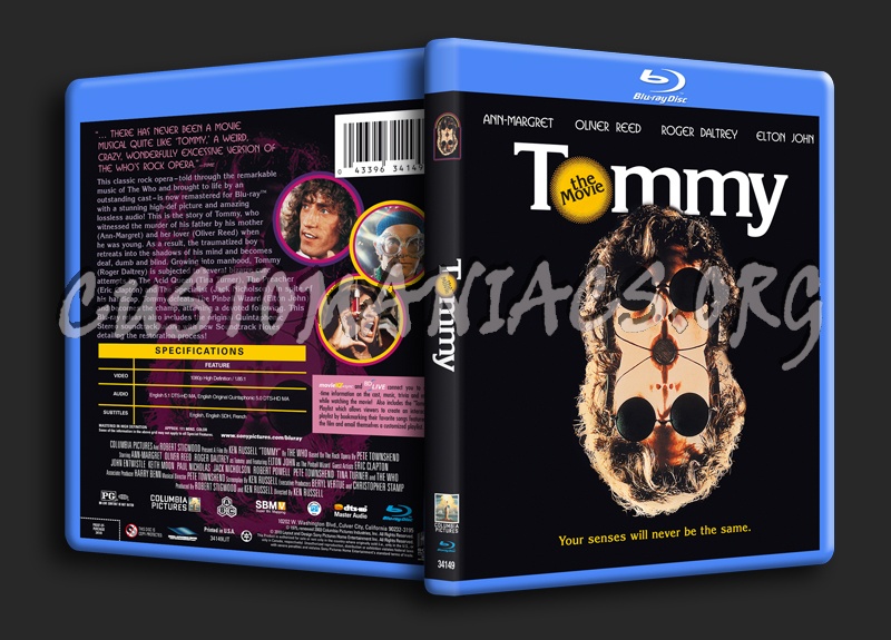 Tommy The Movie blu-ray cover