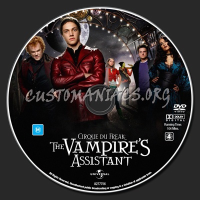 Cirque Du Freak - The Vampires Assistant dvd label