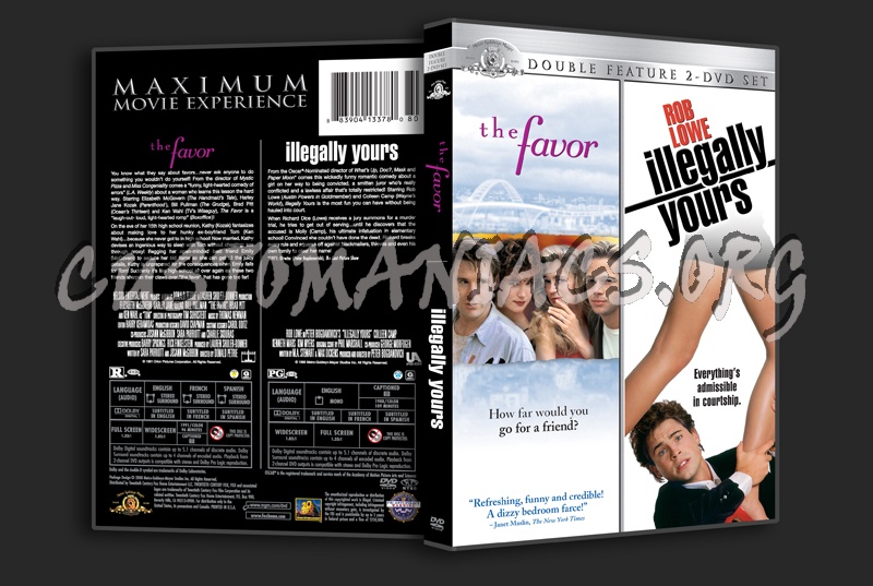 The Favor / Illegally Yours dvd cover