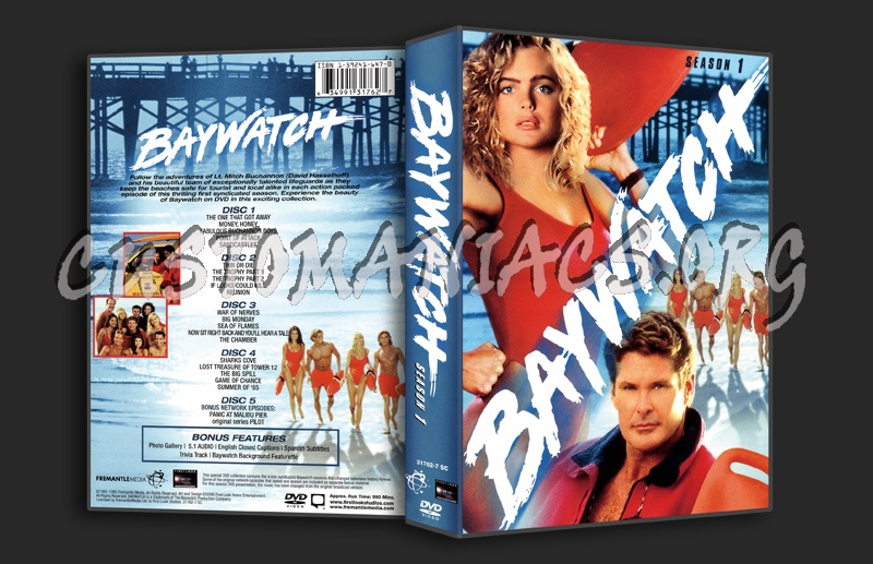Baywatch Season 1 dvd cover - DVD Covers & Labels by Customaniacs