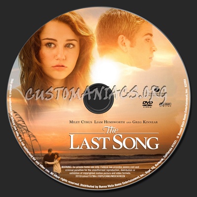 The Last Song dvd label