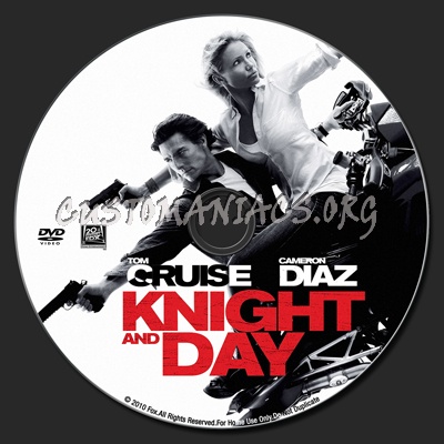 Knight and Day dvd label