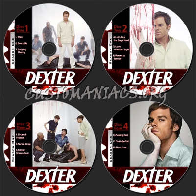 Dexter S1-3 dvd label