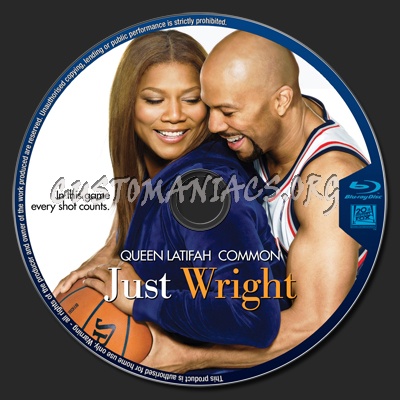 Just Wright blu-ray label