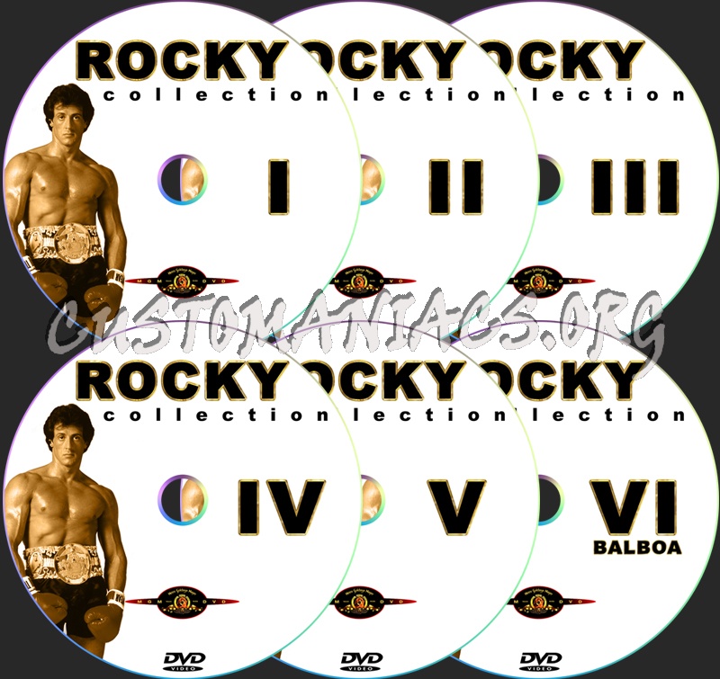 Rocky Collection dvd label