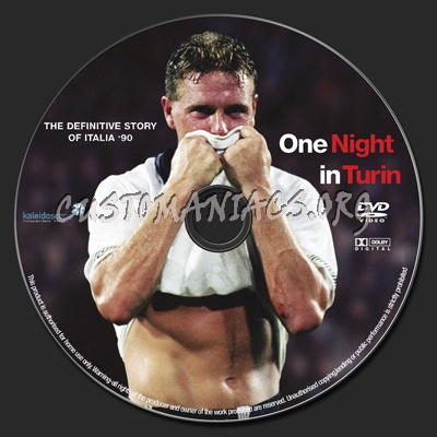 One Night in Turin dvd label