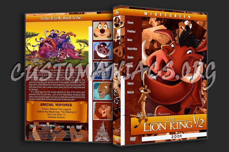 The Lion King 1.5 - 2004 dvd cover