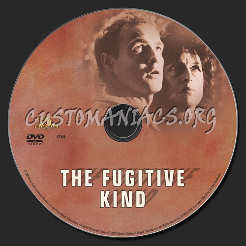 The Fugitive Kind dvd label