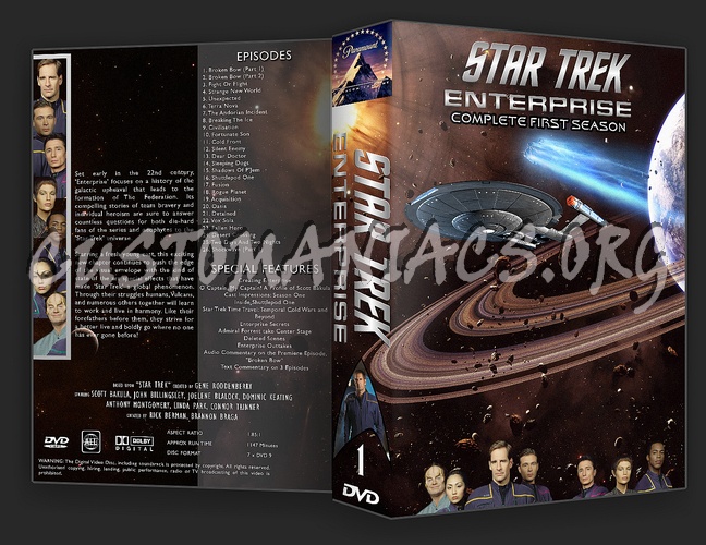 Star Trek Enterprise Complete Season 1-4 dvd cover