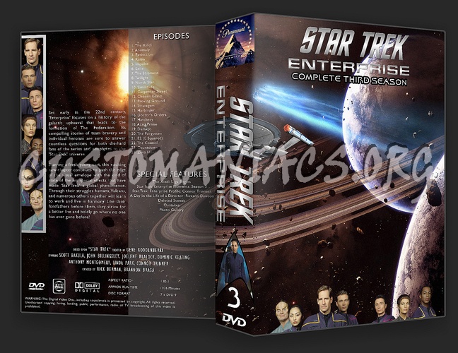 Star Trek Enterprise Complete Season 1-4 dvd cover