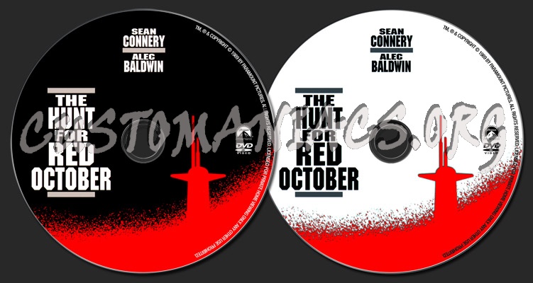 The Hunt For Red October dvd label