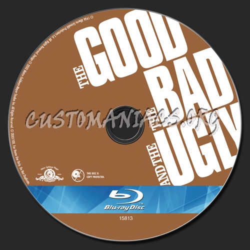 The Good the Bad and the Ugly blu-ray label