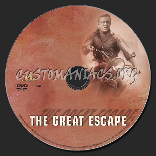 The Great Escape dvd label