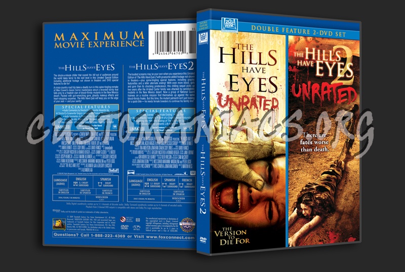 The Hills Have Eyes / The Hills Have Eyes 2 dvd cover