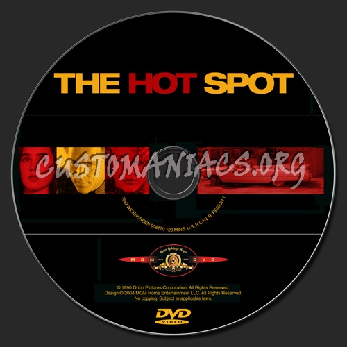 The Hot Spot dvd label