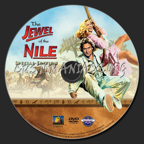 The Jewel of the Nile dvd label